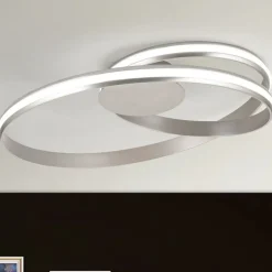 LED Deckenleuchte modern CEVA silber matt