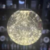 LED Glaskugel mit Lichterkette Durchmesser 30 cm