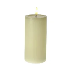 LED Kerze creme mit Schmelzeffekt Höhe 18 cm
