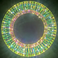 LED Kranz rainbow rund