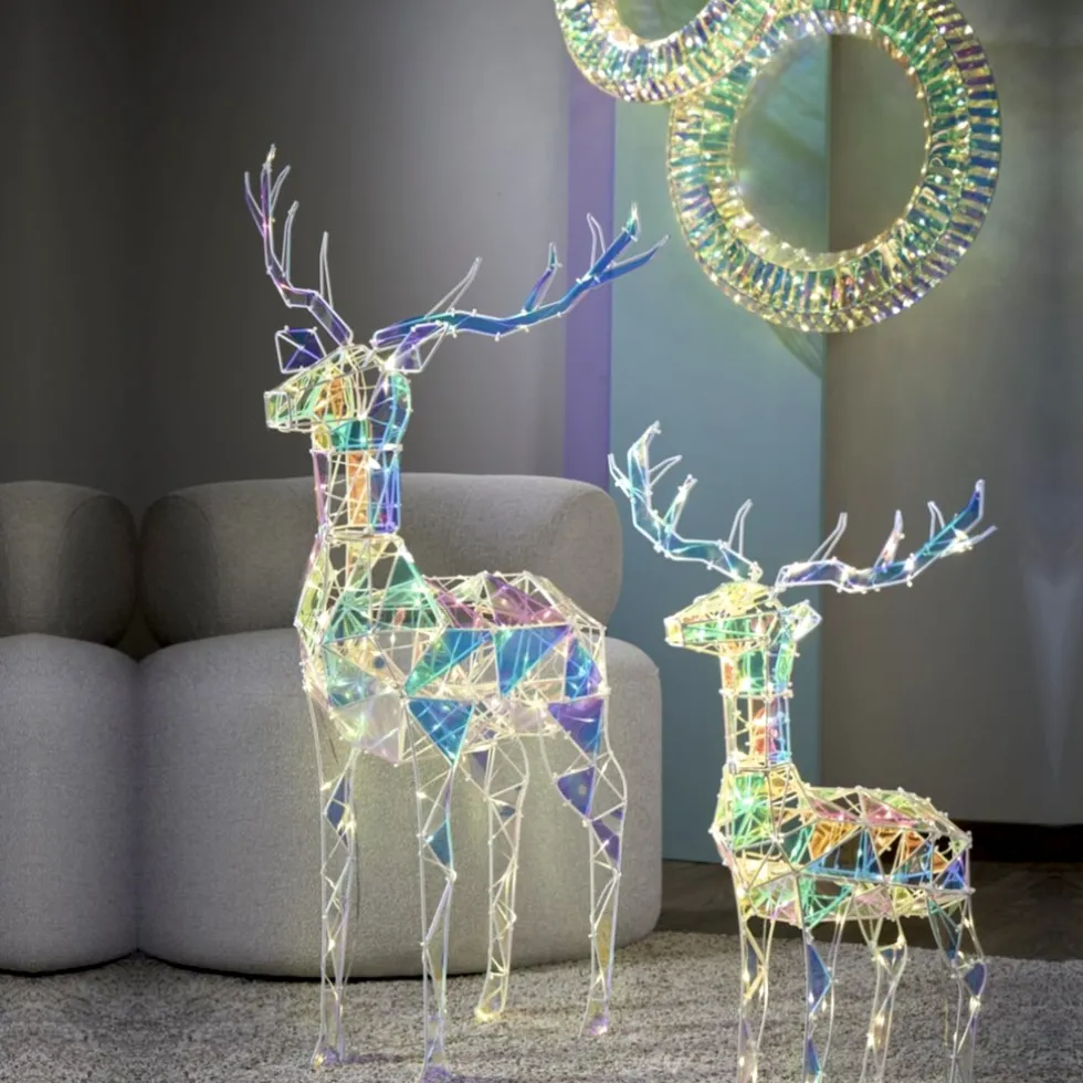 LED Kranz rainbow rund