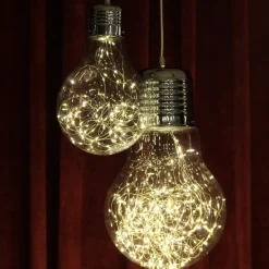 LED Lampe Glasbirne zum Hängen warmweiß