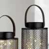 LED Laterne Network schwarz