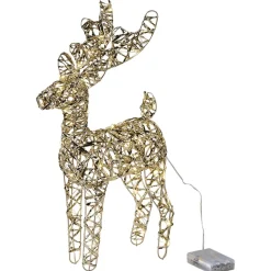 LED Rentier mit Batterie Höhe 37 cm