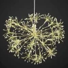 LED Schneeflocke Sputnik gold Durchmesser 27 cm