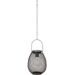 LED Solar Gartenleuchte MESHY schwarz