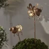 LED Solar Gartenstecker OXIDA 2er Set warmweiß Fliege & Ameise Höhe 51 cm