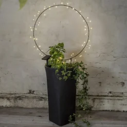 LED Solarleuchte Garten Kreis BARLUMI mit Ständer
