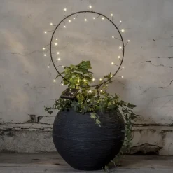 LED Solarleuchte Garten Kreis BARLUMI mit Ständer