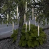 LED Solar Lichterkette BUBBLE mit 10 Leuchtstäben warmweiß Breite 180 cm