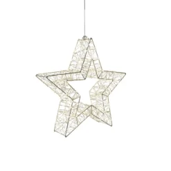 LED Stern Weihnachten LED Lichterkranz D 50 cm