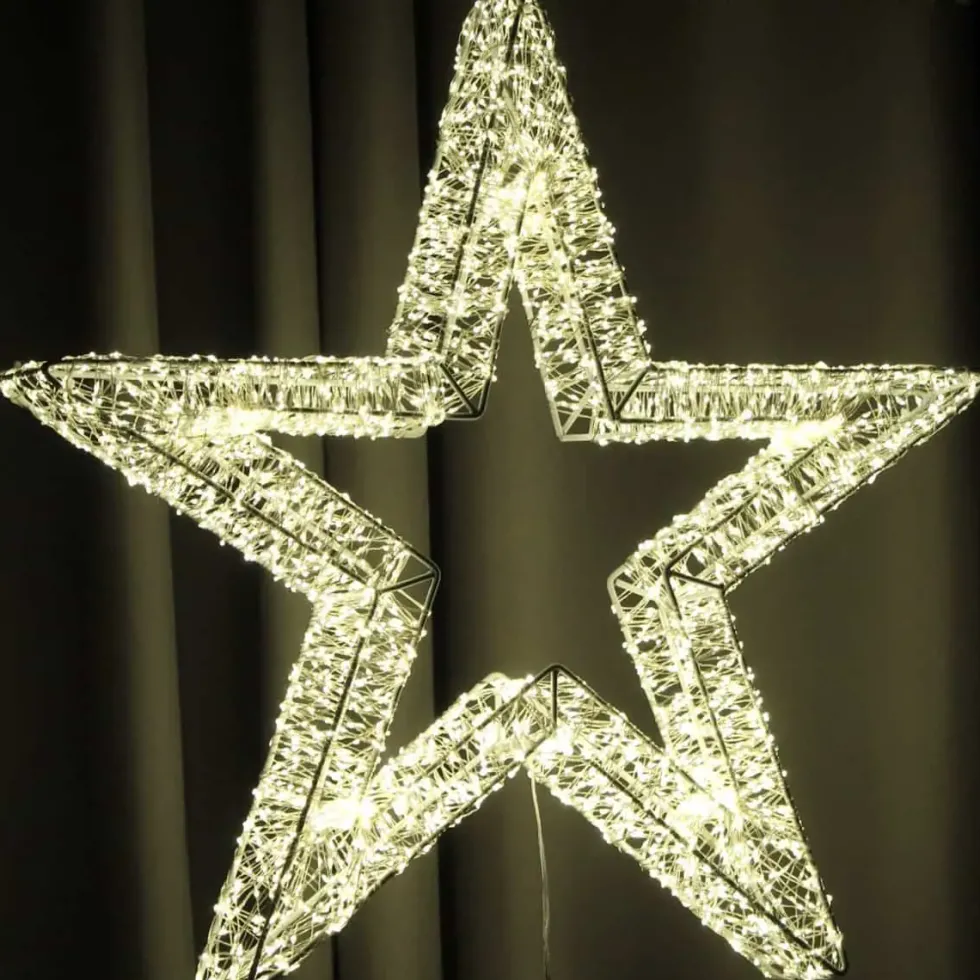 LED Stern Weihnachten LED Lichterkranz D 50 cm