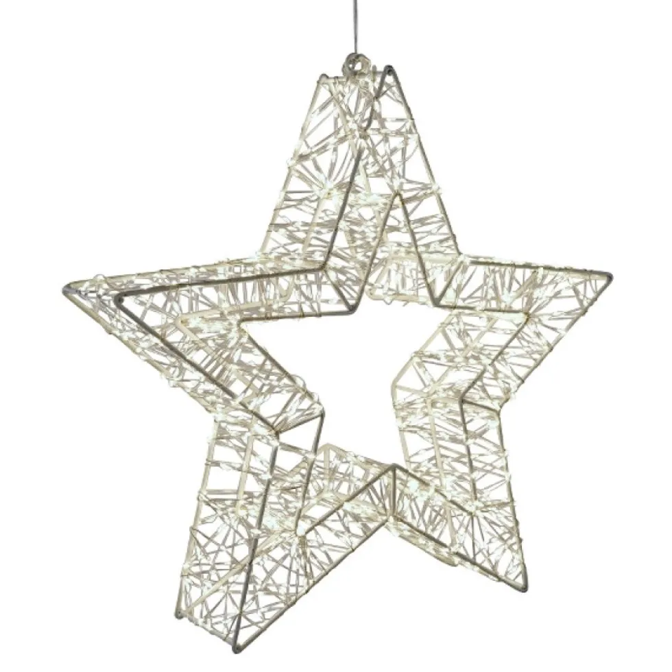 LED Stern Weihnachten LED Lichterkranz D 50 cm