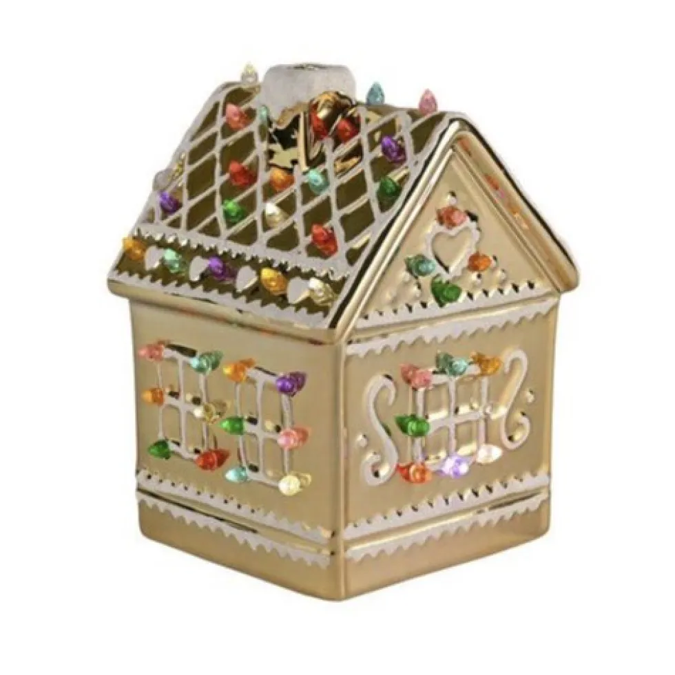 LED Weihnachtsdeko Lebkuchenhaus GiftCompany Höhe 18 cm