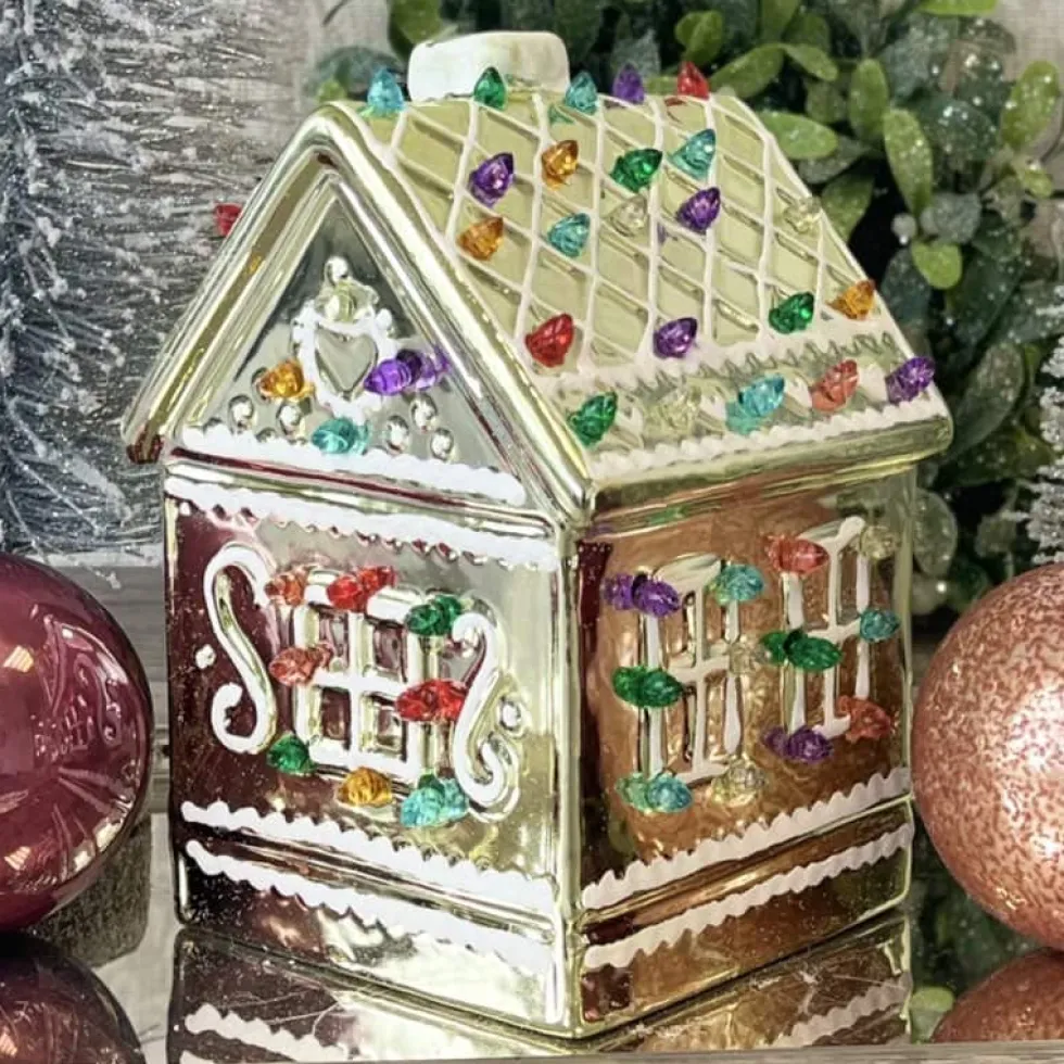 LED Weihnachtsdeko Lebkuchenhaus GiftCompany Höhe 18 cm