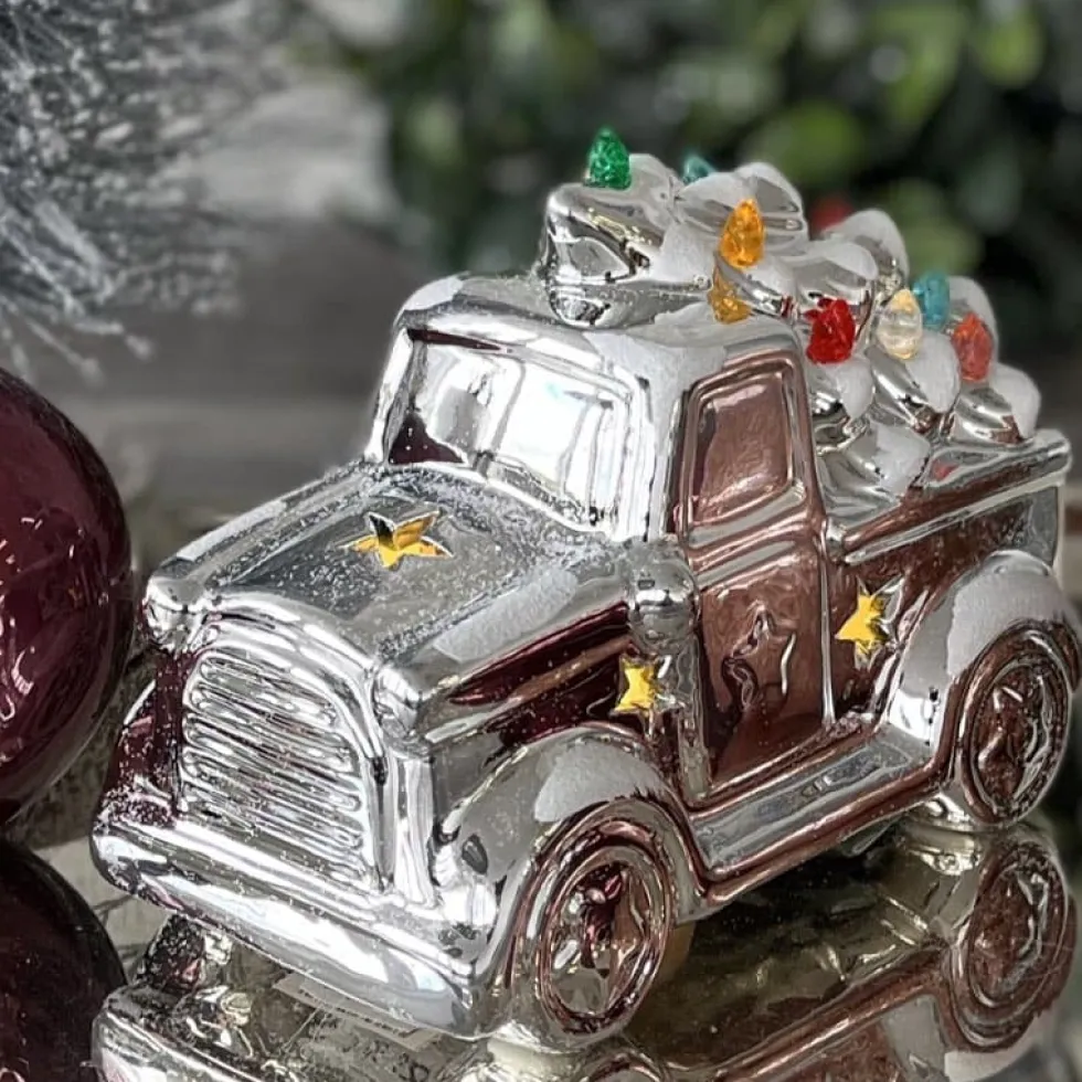 LED Weihnachtsdeko Truck GiftCompany Höhe 11 cm