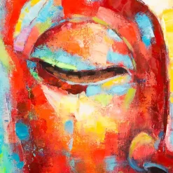Leinwandbild auf Keilrahmen Buddha hochglänzend 90×120 cm