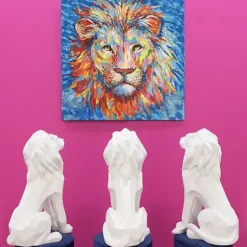 Leinwandbild auf Keilrahmen Lion Casablanca 90×90 cm