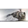 Leinwandbild auf Keilrahmen Train 3D 80×180 cm
