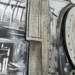 Leinwandbild auf Keilrahmen Train 3D 80×180 cm