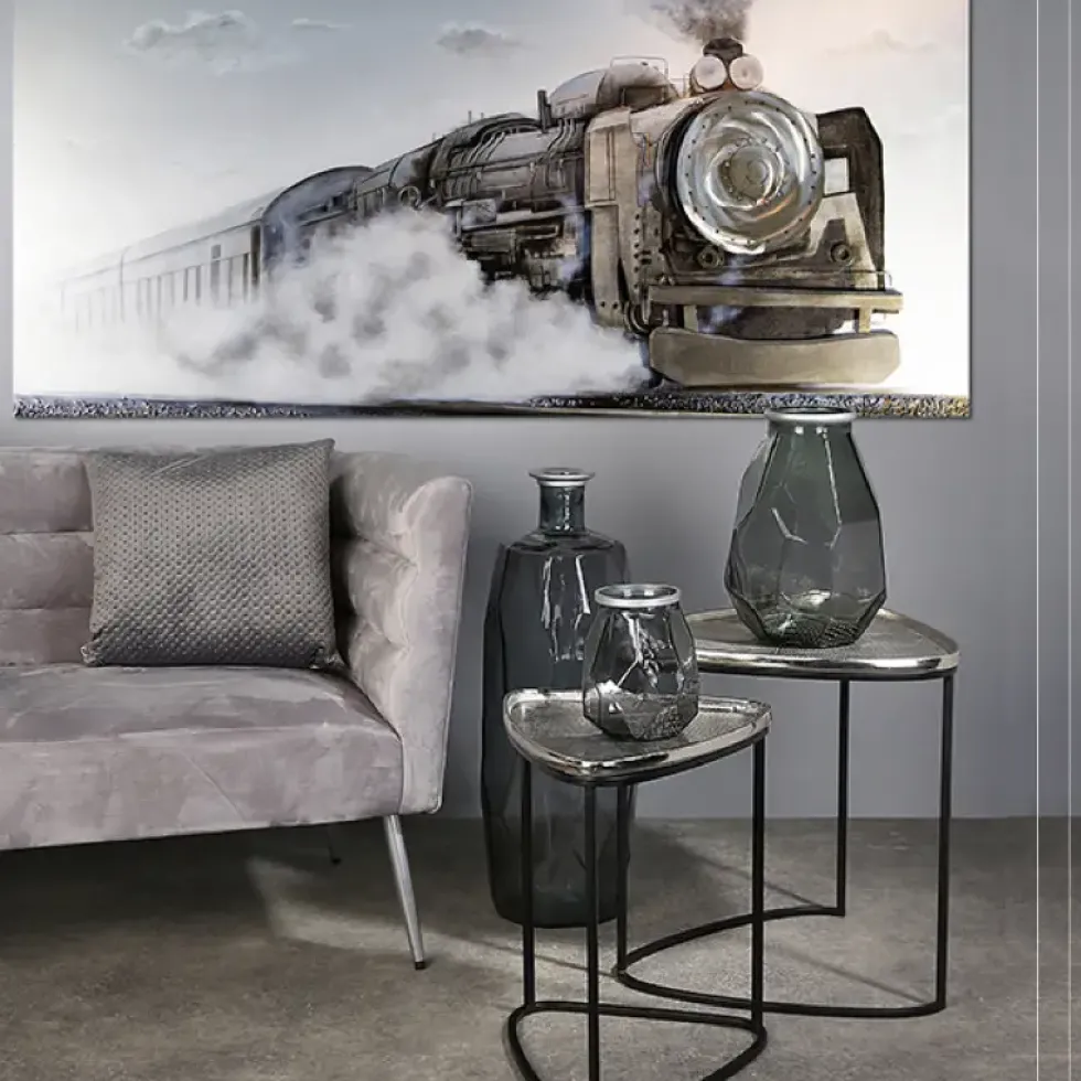 Leinwandbild auf Keilrahmen Train 3D 80×180 cm