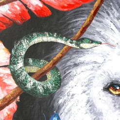 Leinwandbild auf Keilrahmen Colourful Jungle 120×90 cm