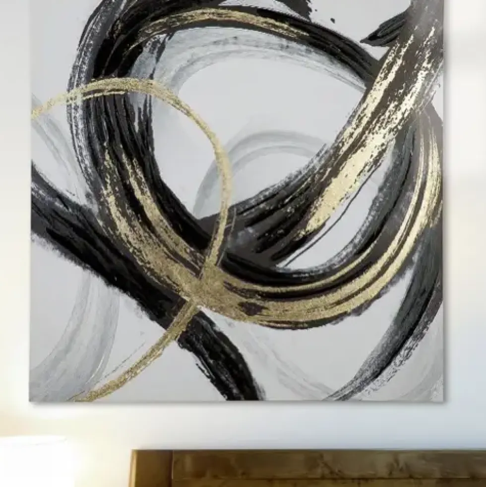 Leinwandbild auf Keilrahmen Curvatura 100×100 cm