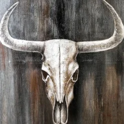 Leinwandbild Büffel 100×100 cm