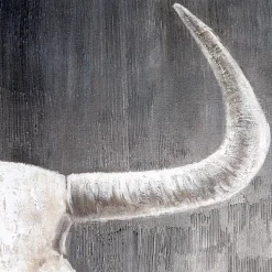 Leinwandbild Büffel 100×100 cm