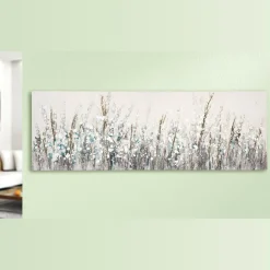 Leinwandbild Blumenweide 150×50 cm