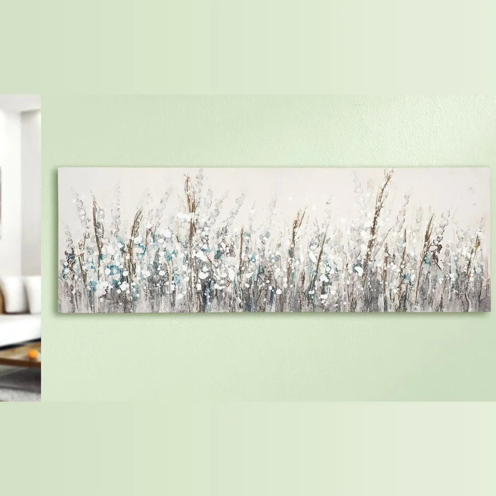 Leinwandbild Blumenweide 150×50 cm