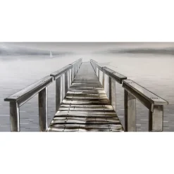 Leinwandbild Bootssteg 75×150 cm