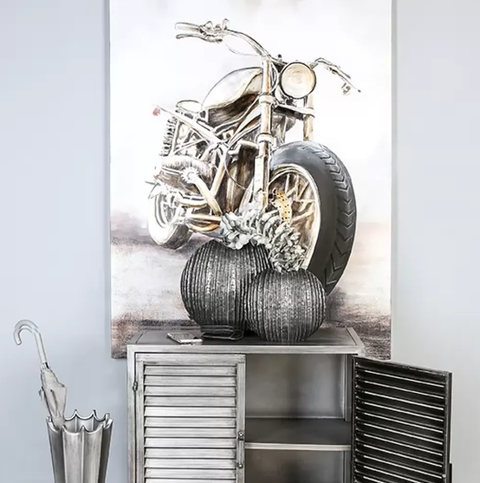 Leinwandbild Custombike 150×110 cm