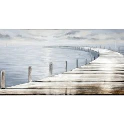 Leinwandbild Steg 75×150 cm