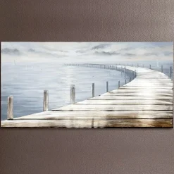 Leinwandbild Steg 75×150 cm