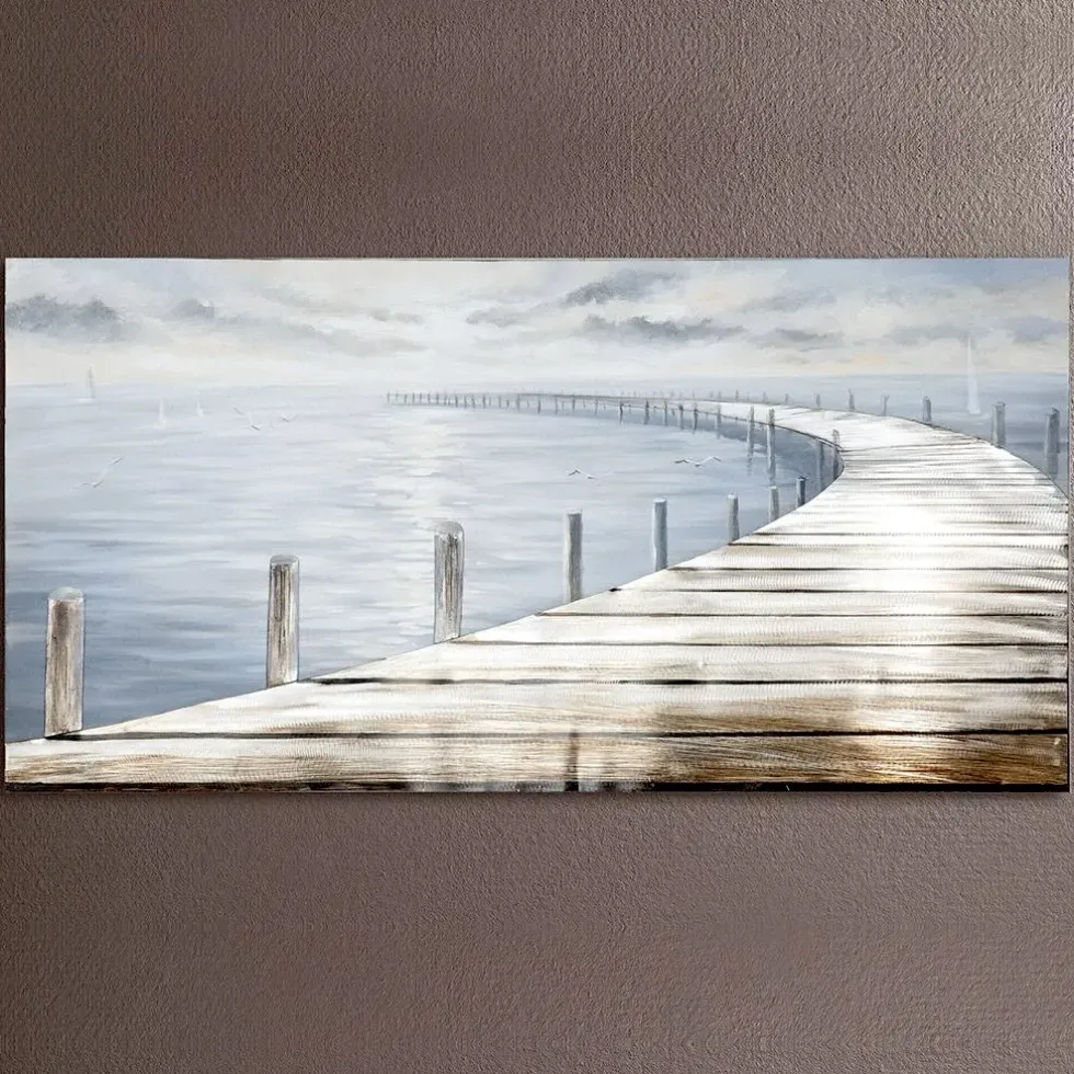 Leinwandbild Steg 75×150 cm
