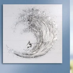 Leinwandbild Surfer 100×100 cm
