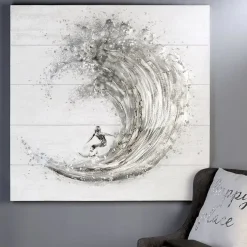 Leinwandbild Surfer 100×100 cm