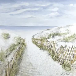 Leinwandbild Wandbild Dünen Idylle 100×100 cm