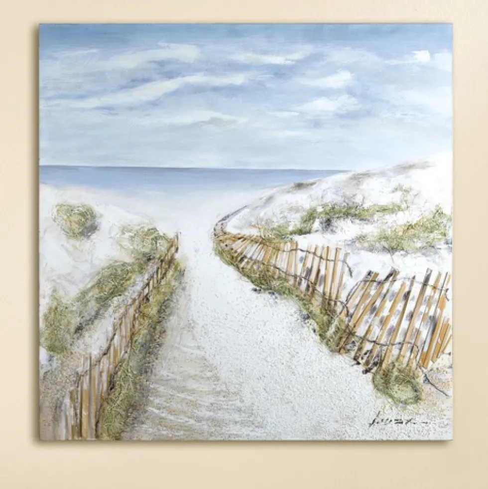 Leinwandbild Wandbild Dünen Idylle 100×100 cm