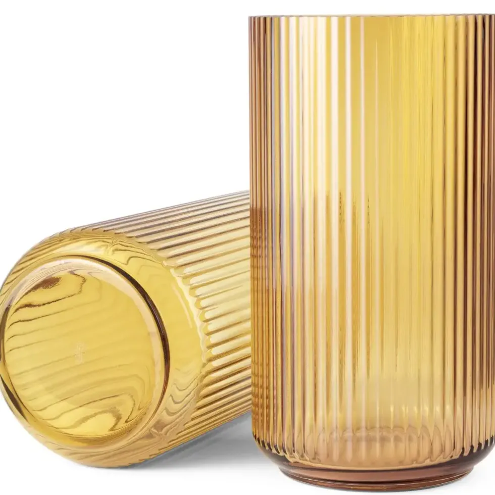 Lyngby Vase Glas amber