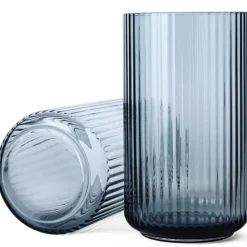 Lyngby Vase Glas blau
