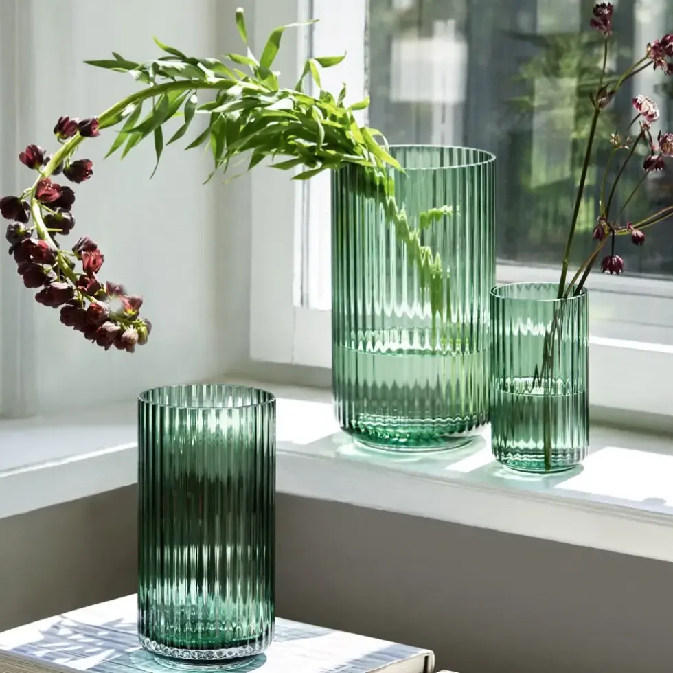 Lyngby Vase Glas grün