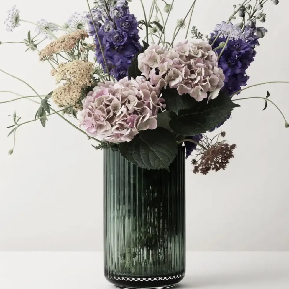 Lyngby Vase Glas grün