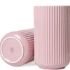 Lyngby Vase Porzellan rosa Höhe 25 cm