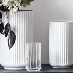 Lyngby Vase weiß Porzellan