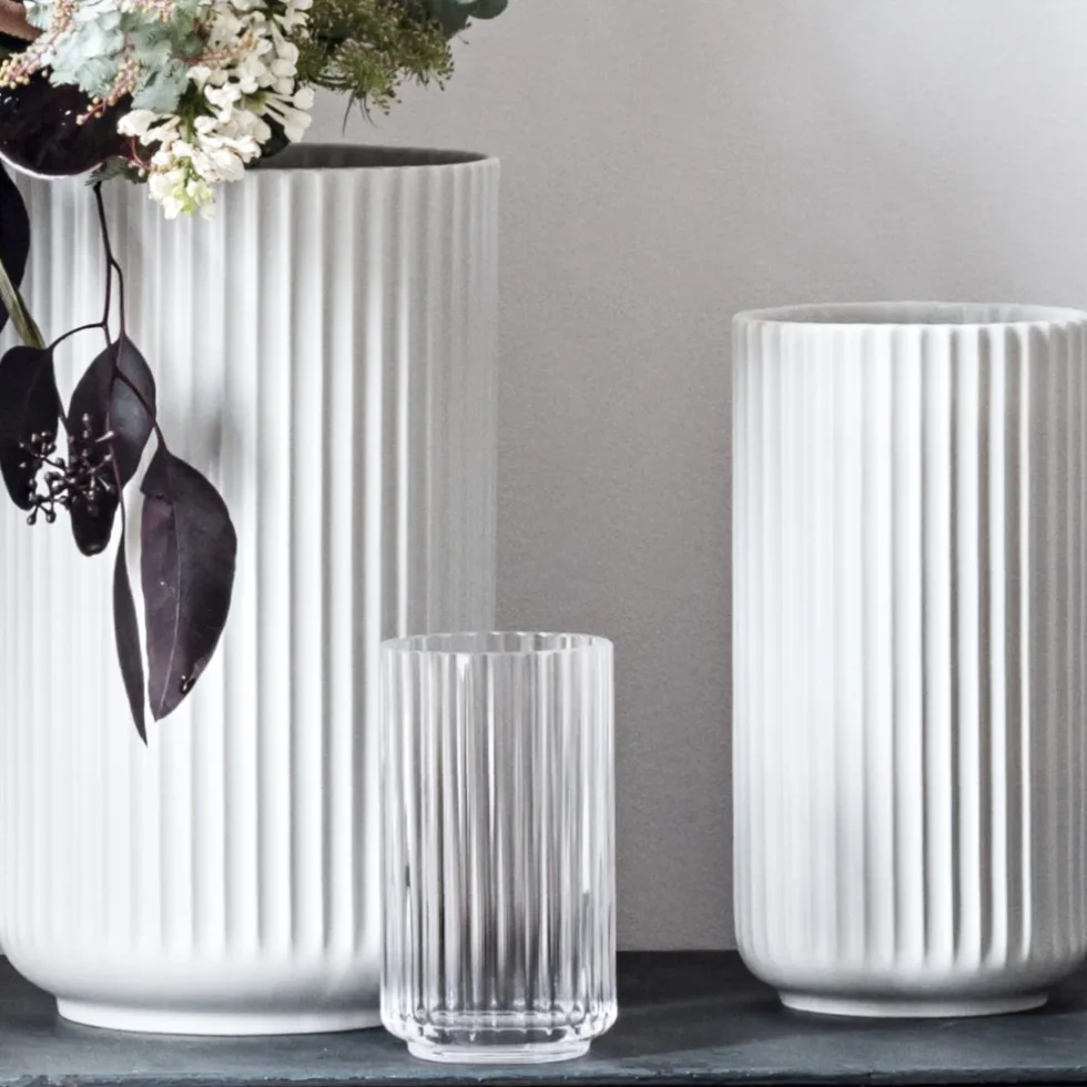 Lyngby Vase weiß Porzellan