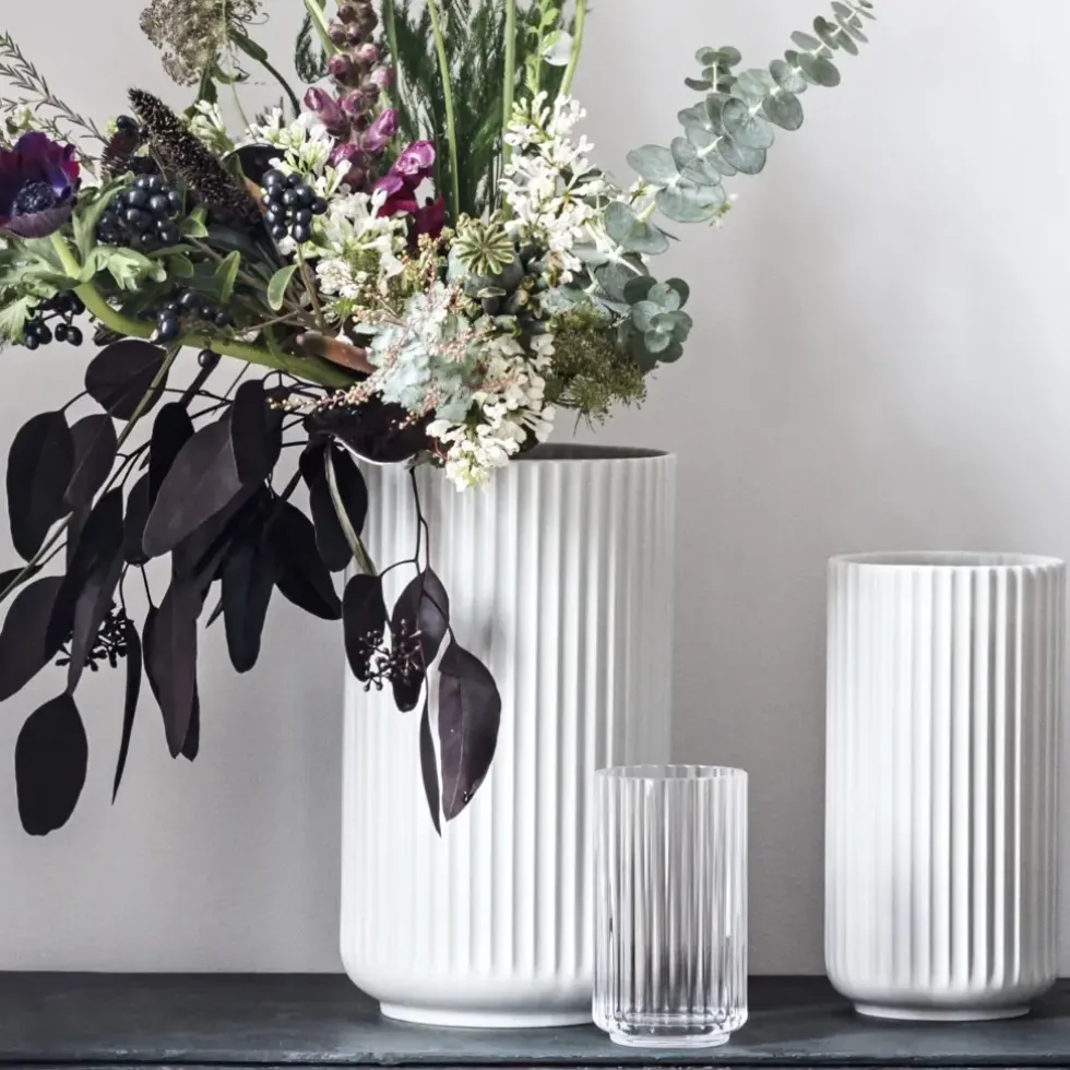 Lyngby Vase weiß Porzellan