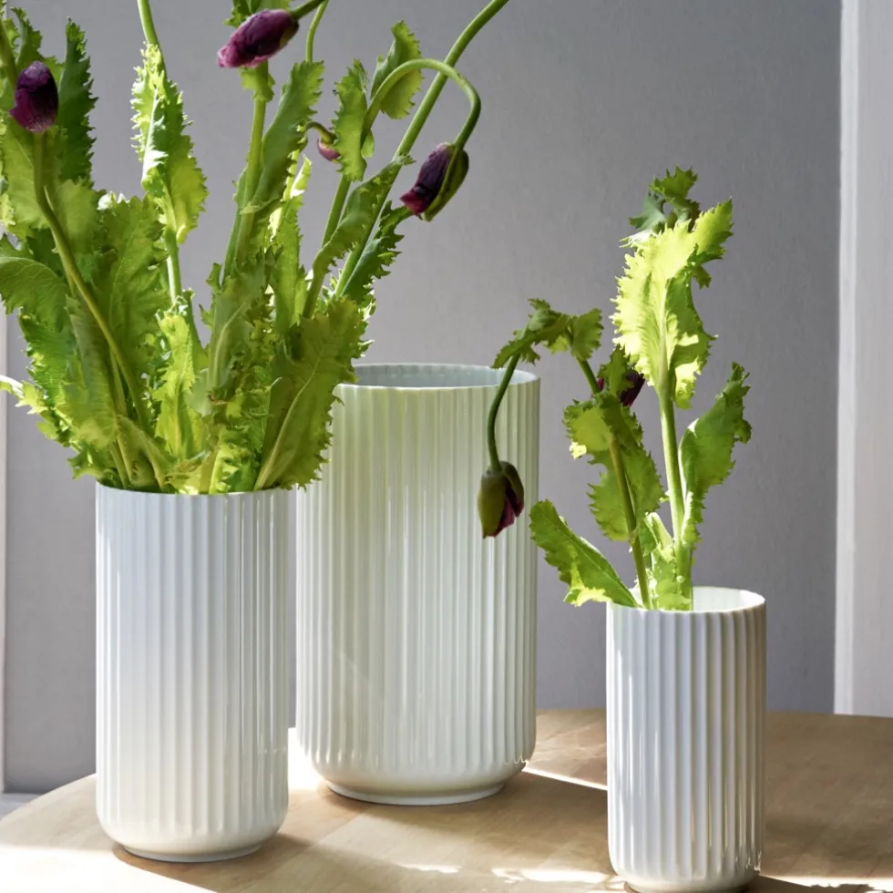 Lyngby Vase weiß Porzellan
