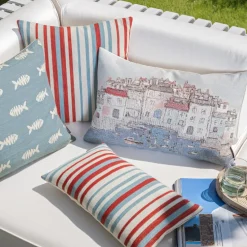 Magma Kissen BIARRITZ blau 40×60 cm